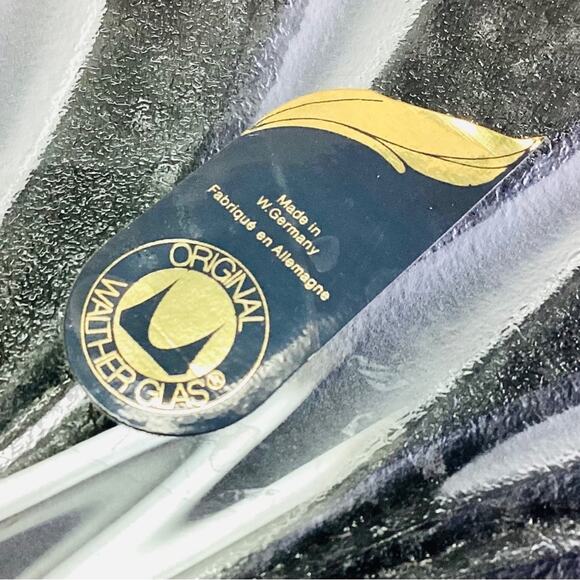 Vintage Walther Frosted Crystal Serving Platter - Picture 3 of 4